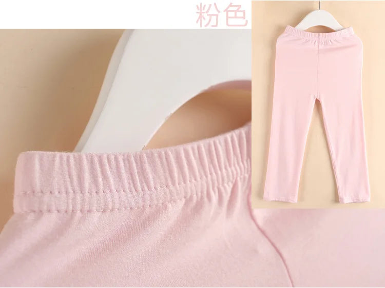 Girls Leggings Pants Spring and Autumn Candy Colored Pants Children Girls Leggings