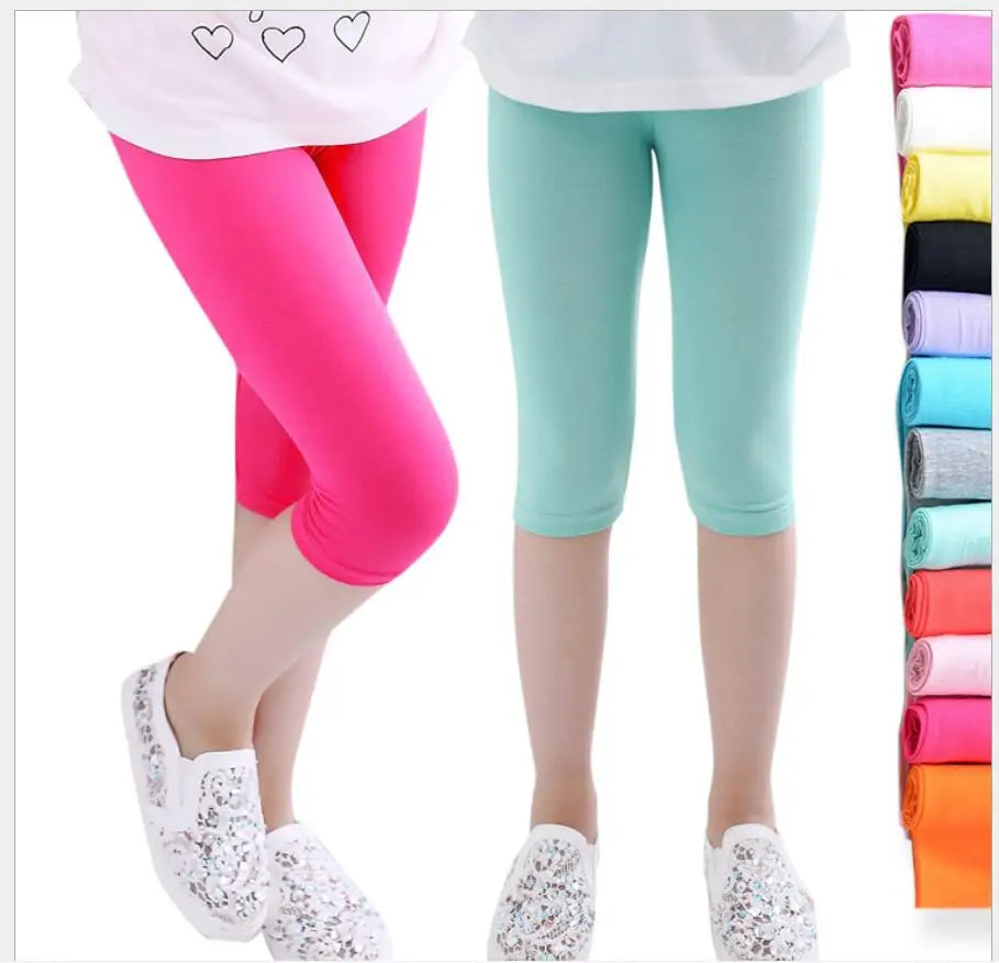 Girls Leggings Pants Spring and Autumn Candy Colored Pants Children Girls Leggings