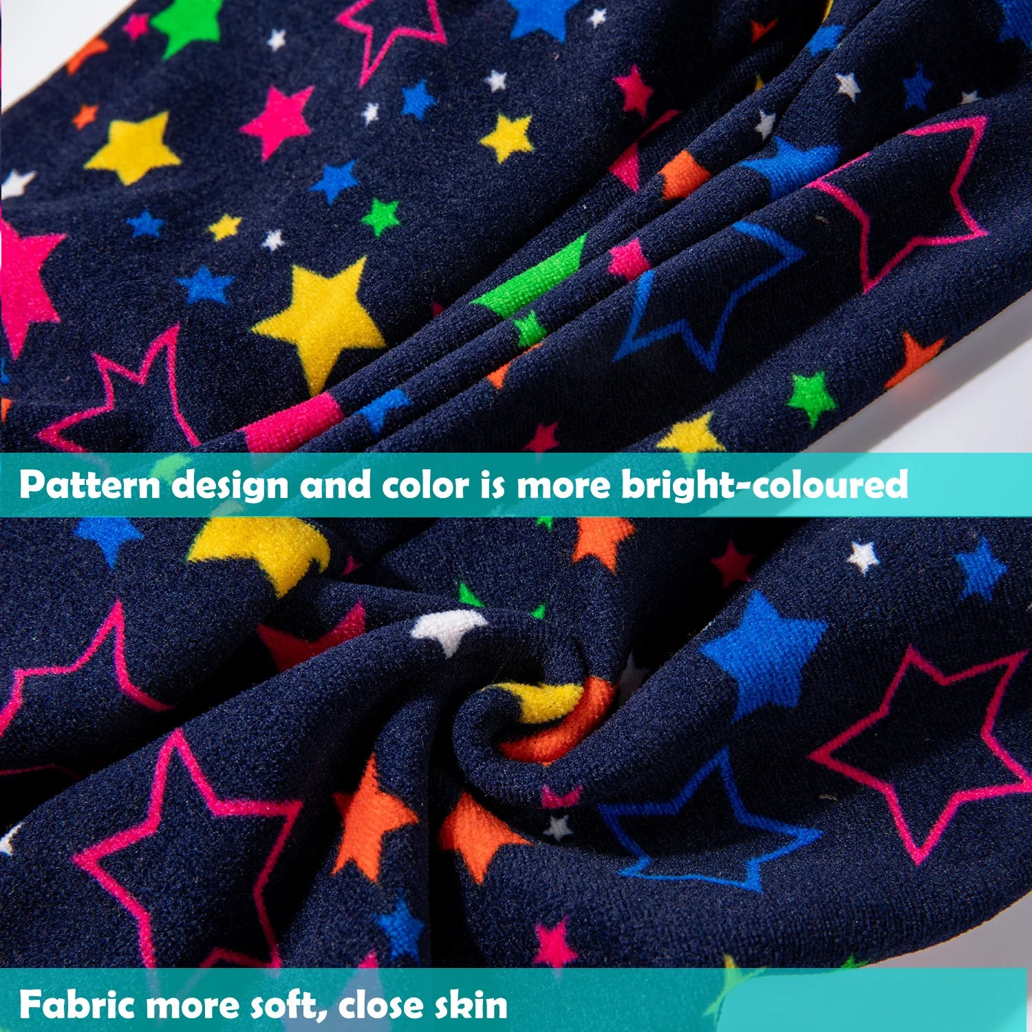 Girls Leggings Flower Printing Trousers Elastic Skinny Pants Thicken Tights Casual Pants for Children Winter Outdoor Bottoms