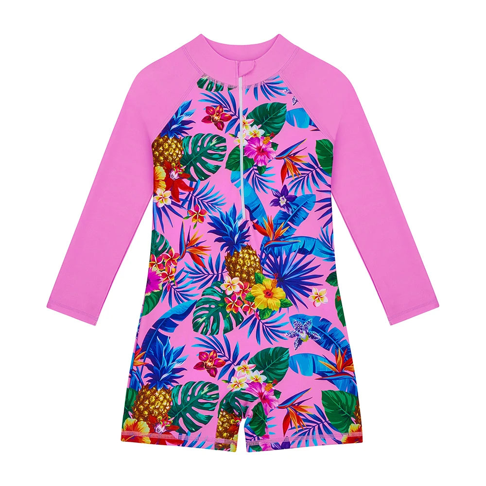 Children's Swimwear One-piece Swimsuit For Girls 3-12 Years Kids Girls Swimwear Beach and Hot Spring Swimming Children Clothing