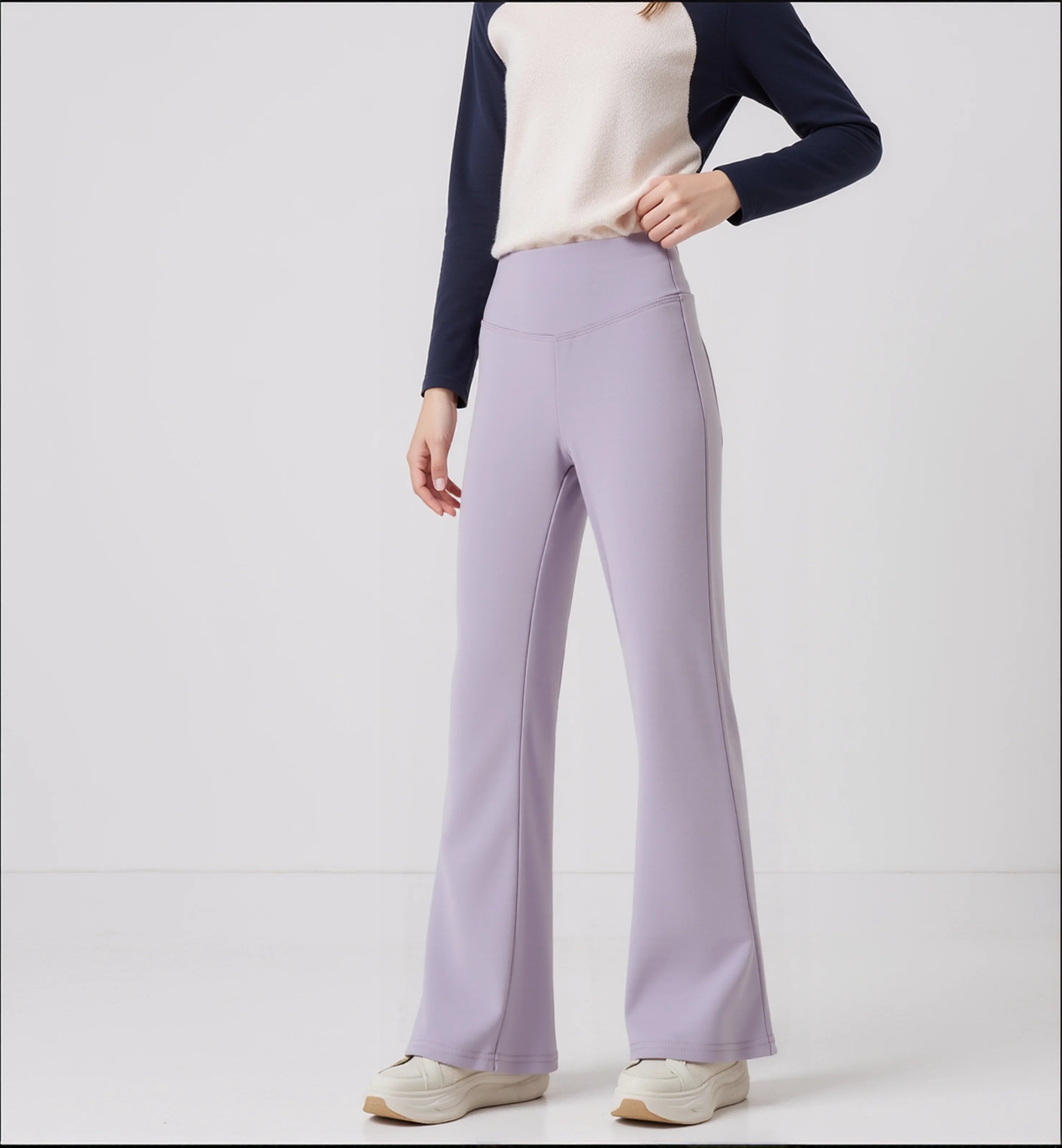 Girls Flared Pants High Waist 2024 Yoga Leggings Teenagers Stretch Elastic Waistband Kids Sportswear Trousers Autumn Spring