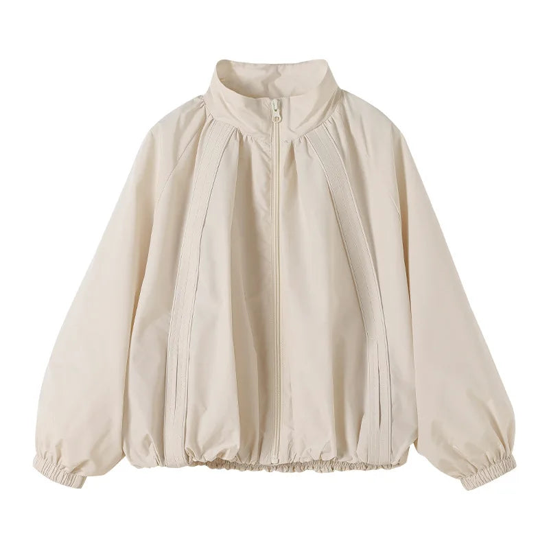 Girls Jacket 2025 Autumn Casual Sports Teen Kids Outerwear Outdoor Hiking Windproof Waterproof Lightweight Tops Children Clothes