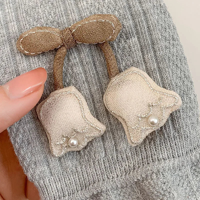 Girls' Leggings Multi Colors 1-7 Y 2024 Autumn New Cute Lace Tulip Thin Legging for Kid's Cropped Pants Daily Outdoor Wear