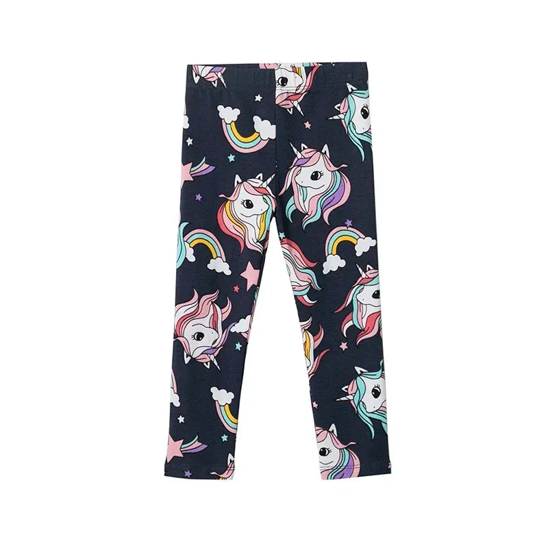 Baby Girls Leggings 100% Cotton Girl's Trousers Little Girls Pants Skinny Cartoon Kids Children Leggings Trousers