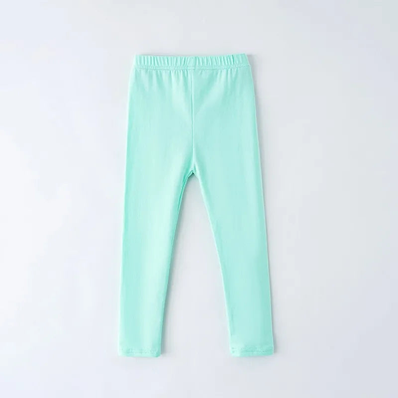 Girls' Leggings For Spring And Summer Suitable For Wearing Outside. They Are Thin-Style, Slim-fitting long Trousers For Childre